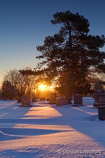 Cemetery Sunrise_05740.jpg - Photographed at Smiths Falls, Ontario, Canada.